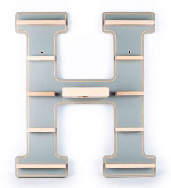 Produktbild: Wandregal  "Buchstabe H" f&uuml;r Toniebox