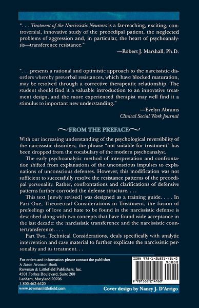 Produktbild: Treatment of the Narcissistic Neuroses