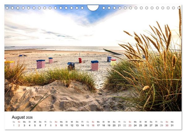 Produktbild: Borkum - Inselblicke (Wandkalender 2026 DIN A4 quer), CALVENDO Monatskalender