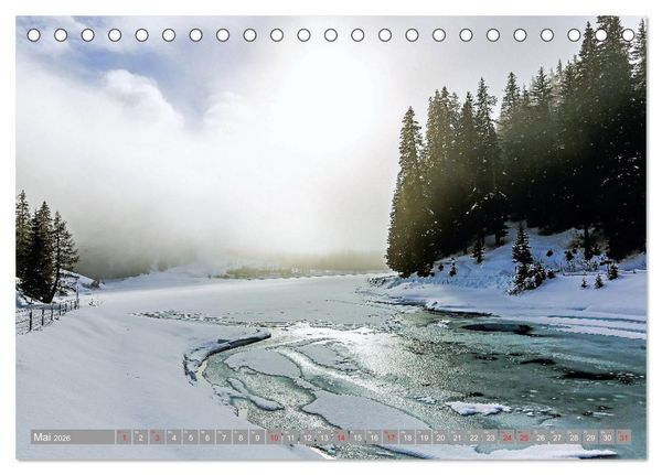 Produktbild: AROSA im Winter (Tischkalender 2026 DIN A5 quer), CALVENDO Monatskalender
