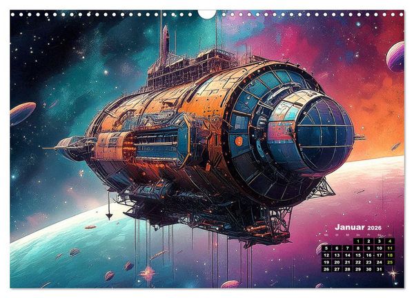 Produktbild: Lost Places im Orbit (Wandkalender 2026 DIN A3 quer), CALVENDO Monatskalender
