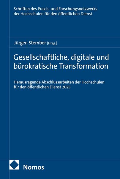 Produktbild: Gesellschaftliche, digitale und b&uuml;rokratische Transformation