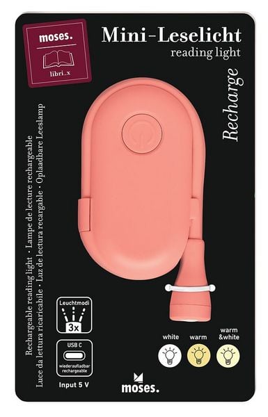 Produktbild: moses. libri_x Mini-Leselicht Recharge