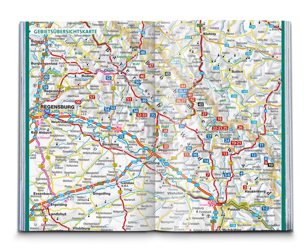 Produktbild: KOMPASS Wanderf&uuml;hrer Bayerischer Wald, Cham, Bodenmais, Zwiesel, Freyung, Passau, 60 Touren