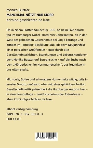 Produktbild: Manchmal n&uuml;tzt nur Mord