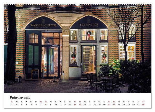 Produktbild: Hamburg schl&auml;ft nie (Wandkalender 2026 DIN A2 quer), CALVENDO Monatskalender