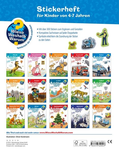 Produktbild: Wieso? Weshalb? Warum? Stickerheft - Polizei