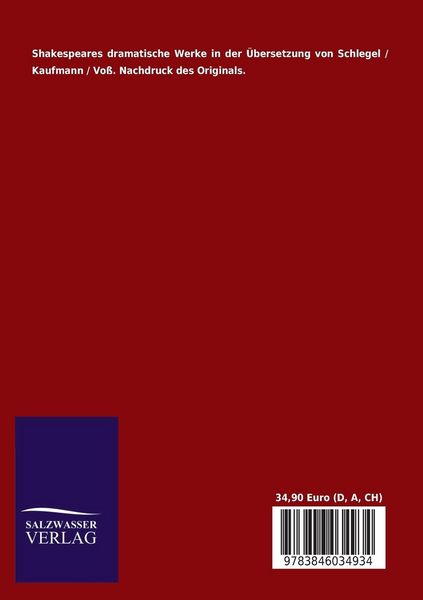 Produktbild: Shakespeares dramatische Werke