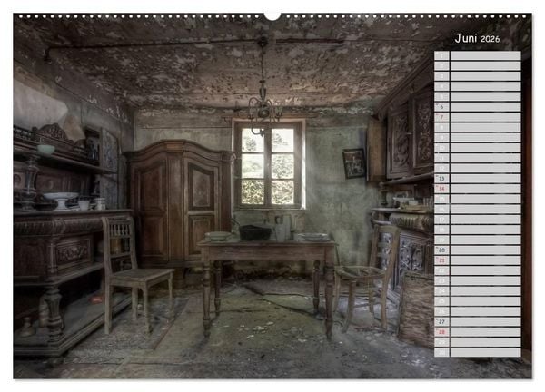 Produktbild: Lost Places - verlassene Orte (Wandkalender 2026 DIN A2 quer), CALVENDO Monatskalender