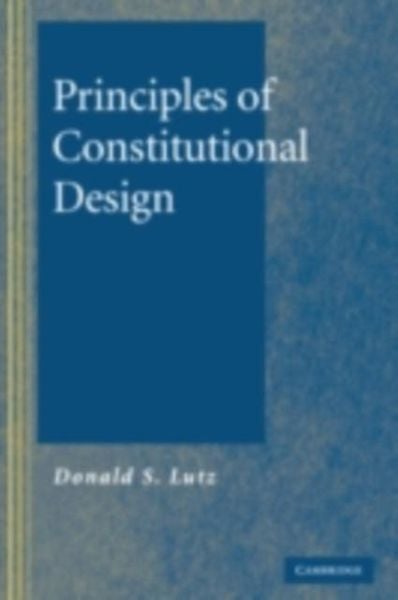 Produktbild: Principles of Constitutional Design