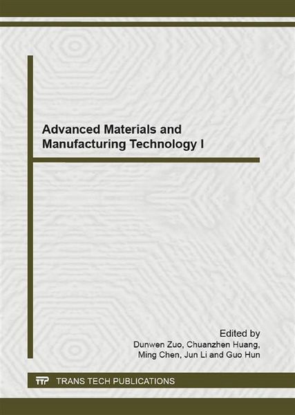 Produktbild: Advanced Materials and Manufacturing Technology I