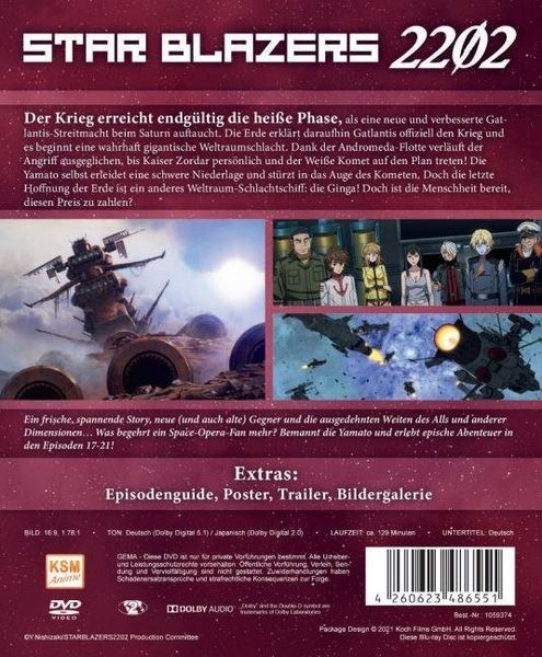 Produktbild: Star Blazers 2202 - Space Battleship Yamato - Vol.4 (Ep. 17-21)