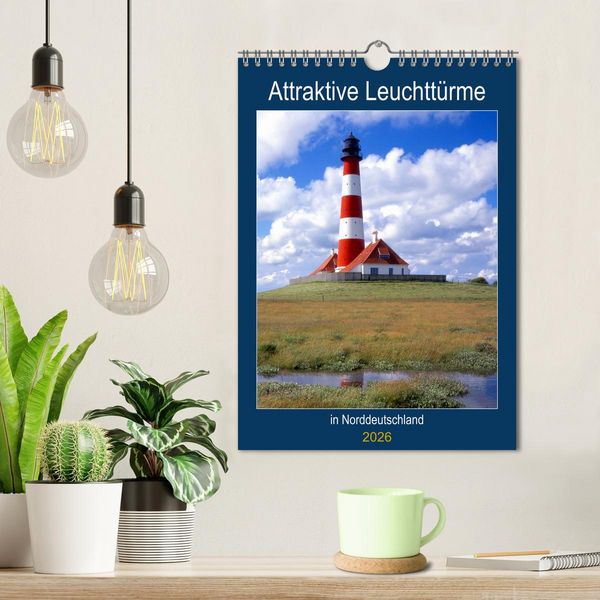 Produktbild: Attraktive Leuchtt&uuml;rme (Wandkalender 2026 DIN A4 hoch), CALVENDO Monatskalender