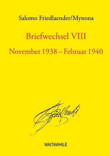 Produktbild: Briefwechsel VIII