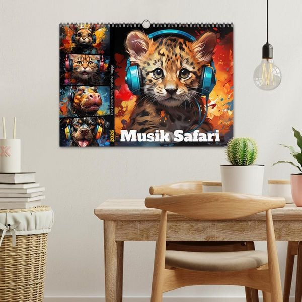 Produktbild: Musik Safari (Wandkalender 2026 DIN A3 quer), CALVENDO Monatskalender