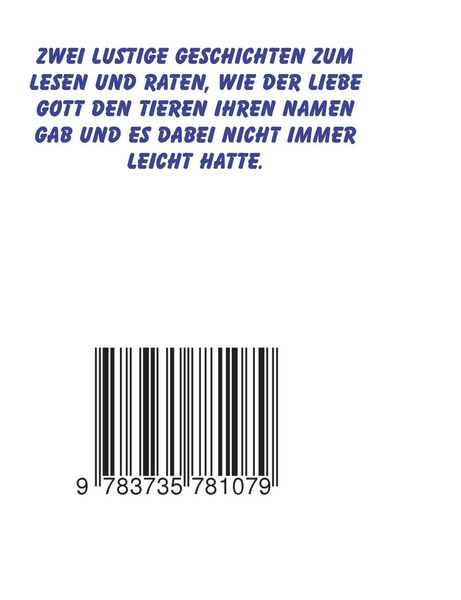 Produktbild: Als der liebe Gott den Tieren ihren Namen gab