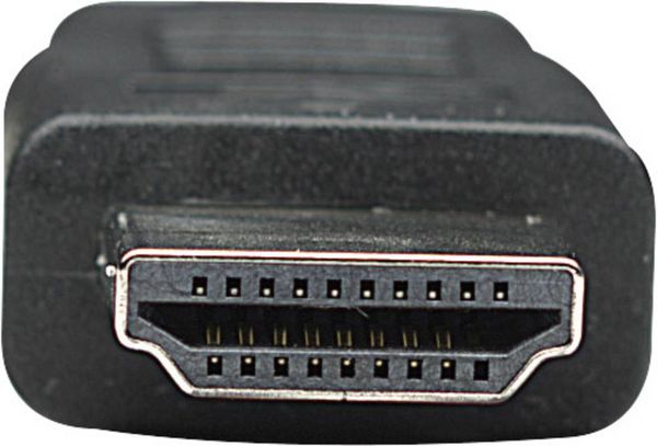 Produktbild: Manhattan DVI / HDMI Adapterkabel DVI-D 24+1pol. Stecker, HDMI-A Stecker 3.00 m Schwarz 372510 vergoldete Steckkontakte, UL-zertifiziert DVI-Kabel