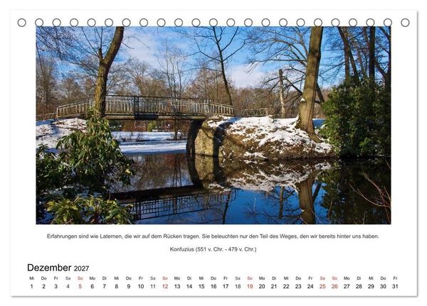 Produktbild: Der Naturkalender mit Zitaten und Spr&uuml;chen (Tischkalender 2027 DIN A5 quer), CALVENDO Monatskalender