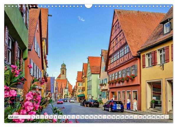 Produktbild: Dinkelsb&uuml;hl - Zw&ouml;lf Momente in der Altstadt (Wandkalender 2027 DIN A3 quer), CALVENDO Monatskalender