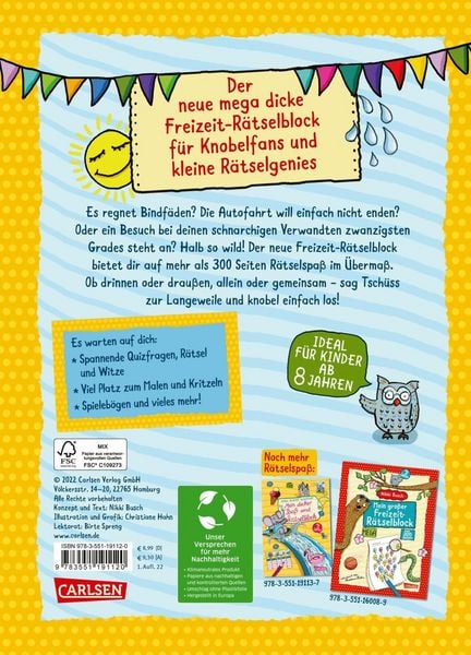 Produktbild: Mein MEGA Freizeit-R&auml;tselblock