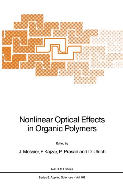Produktbild: Nonlinear Optical Effects in Organic Polymers