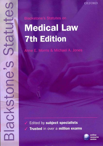 Produktbild: Blackstone's Statutes on Medical Law