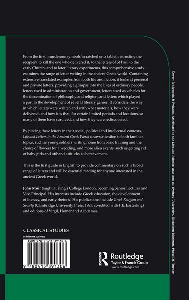 Produktbild: Life and Letters in the Ancient Greek World