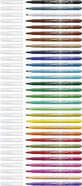 Produktbild: STABILO Filzstift -   power - 30er Pack - mit 30 verschiedenen Farben
