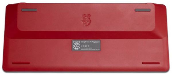 Produktbild: Raspberry Pi&reg; RPI-KEYB (DE)-RED/WHITE USB Tastatur Deutsch, QWERTZ Wei&szlig;, Rot USB-Hub