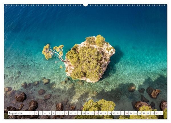 Produktbild: Kroatien von oben (hochwertiger Premium Wandkalender 2026 DIN A2 quer), Kunstdruck in Hochglanz