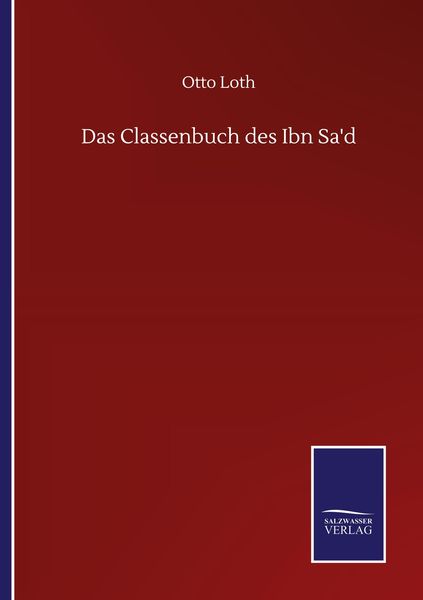 Produktbild: Das Classenbuch des Ibn Sa'd