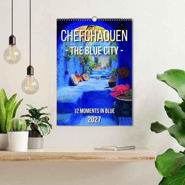 Produktbild: Chefchouen - The Blue City (Wall Calendar 2027 DIN A3 portrait), CALVENDO 12 Month Wall Calendar