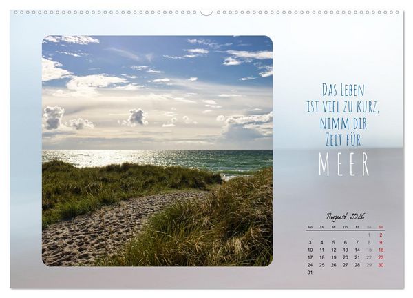 Produktbild: Mehr oder weniger Meer (Wandkalender 2026 DIN A2 quer), CALVENDO Monatskalender