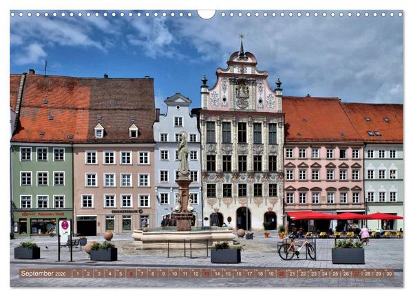 Produktbild: Landsberg am Lech - Die liebenswerte und romantische Stadt am Fluss (Wandkalender 2026 DIN A3 quer), CALVENDO Monatskalender