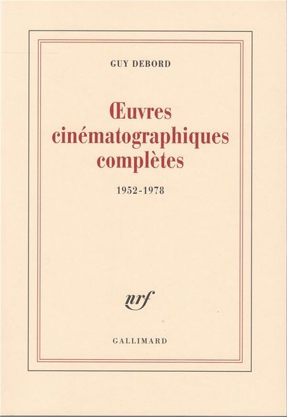 Produktbild: Oeuvres cin&eacute;matographiques compl&egrave;tes: 1952-1978