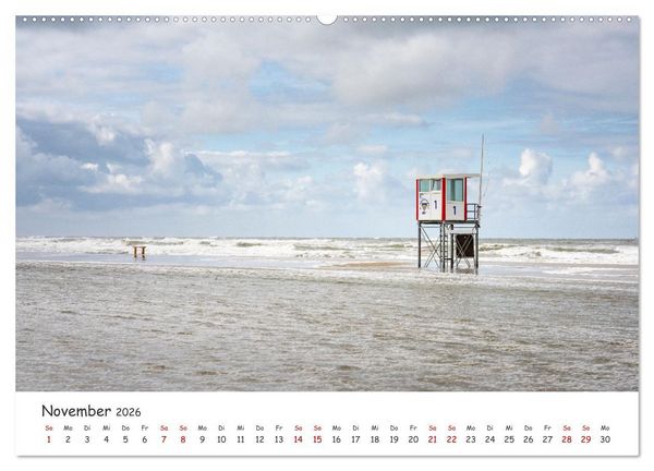 Produktbild: Nordsee, Meer, Strand und Wind (Wandkalender 2026 DIN A2 quer), CALVENDO Monatskalender