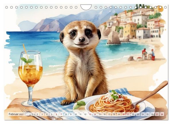 Produktbild: Erdm&auml;nnchen in Italien (Wandkalender 2027 DIN A4 quer), CALVENDO Monatskalender