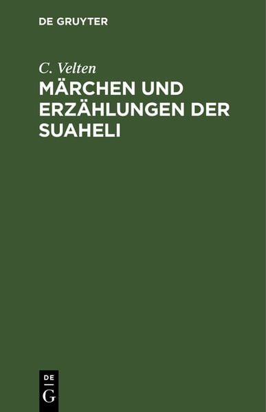 Produktbild: M&auml;rchen und Erz&auml;hlungen der Suaheli