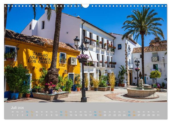 Produktbild: Marbella - andalusische Mittelmeerk&uuml;ste (Wandkalender 2026 DIN A3 quer), CALVENDO Monatskalender