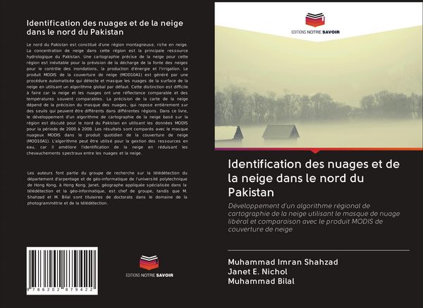 Produktbild: Identification des nuages et de la neige dans le nord du Pakistan