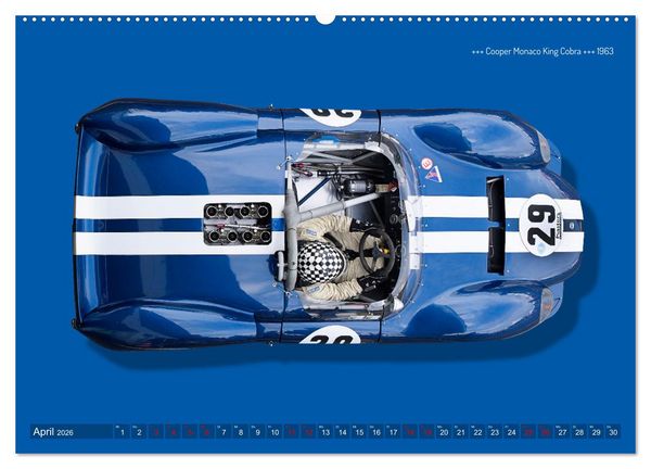 Produktbild: Legenden des Rennsports Historic Sports Cars 1960-1975 (Wandkalender 2026 DIN A2 quer), CALVENDO Monatskalender