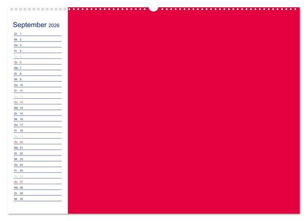Produktbild: Farbiger Bastelkalender (Wandkalender 2026 DIN A2 quer), CALVENDO Monatskalender