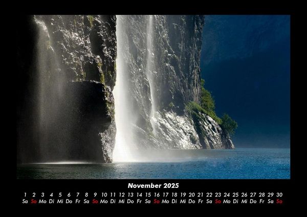 Produktbild: Wasserf&auml;lle 2025 Fotokalender DIN A3