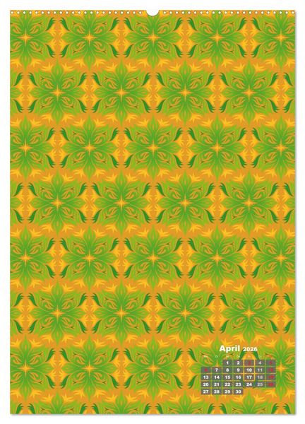 Produktbild: Tapetendesigns &ndash; Strukturen, Muster und Bastelvorlagen (hochwertiger Premium Wandkalender 2026 DIN A2 hoch), Kunstdruck in Hochglanz