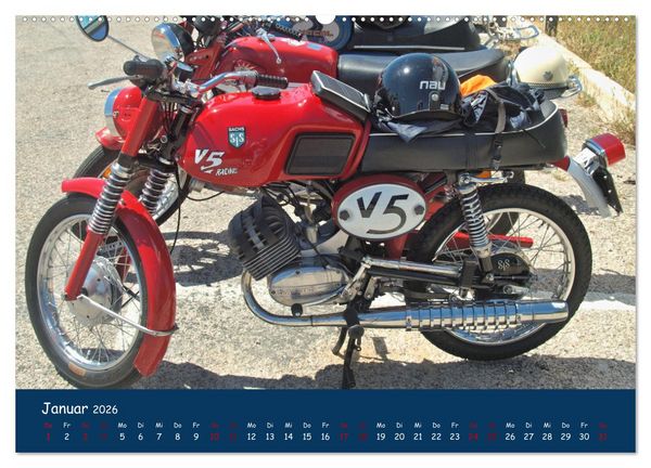 Produktbild: Vintage Mopeds (Wandkalender 2026 DIN A2 quer), CALVENDO Monatskalender