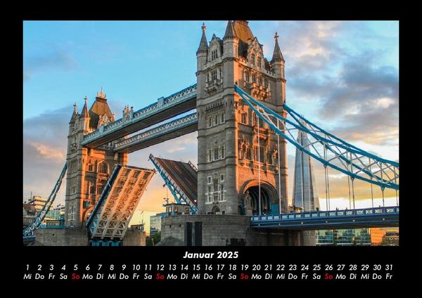 Produktbild: Londons sch&ouml;nste Seiten 2025 Fotokalender DIN A3