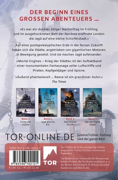 Produktbild: Mortal Engines - Krieg der St&auml;dte