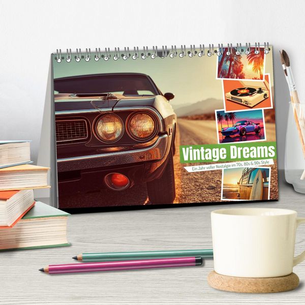 Produktbild: Vintage Dreams (Tischkalender 2026 DIN A5 quer), CALVENDO Monatskalender