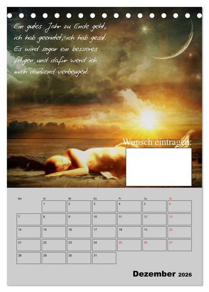 Produktbild: Wunsch- und Zauberkalender (Tischkalender 2026 DIN A5 hoch), CALVENDO Monatskalender