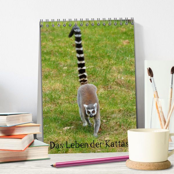 Produktbild: Das Leben der Kattas (Tischkalender 2026 DIN A5 hoch), CALVENDO Monatskalender